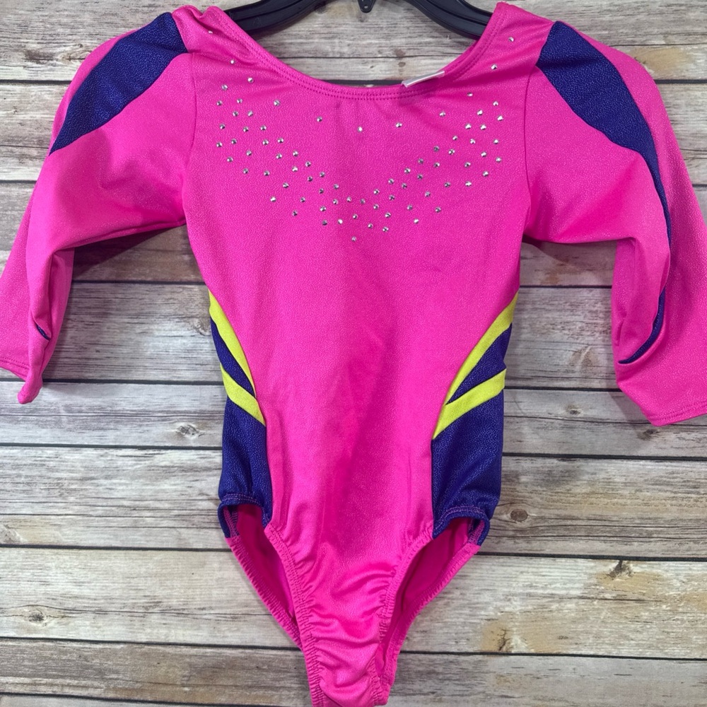Freestyle Danskin Leotard Active Athletic Gymnastics Dance | Girl Size 7/8